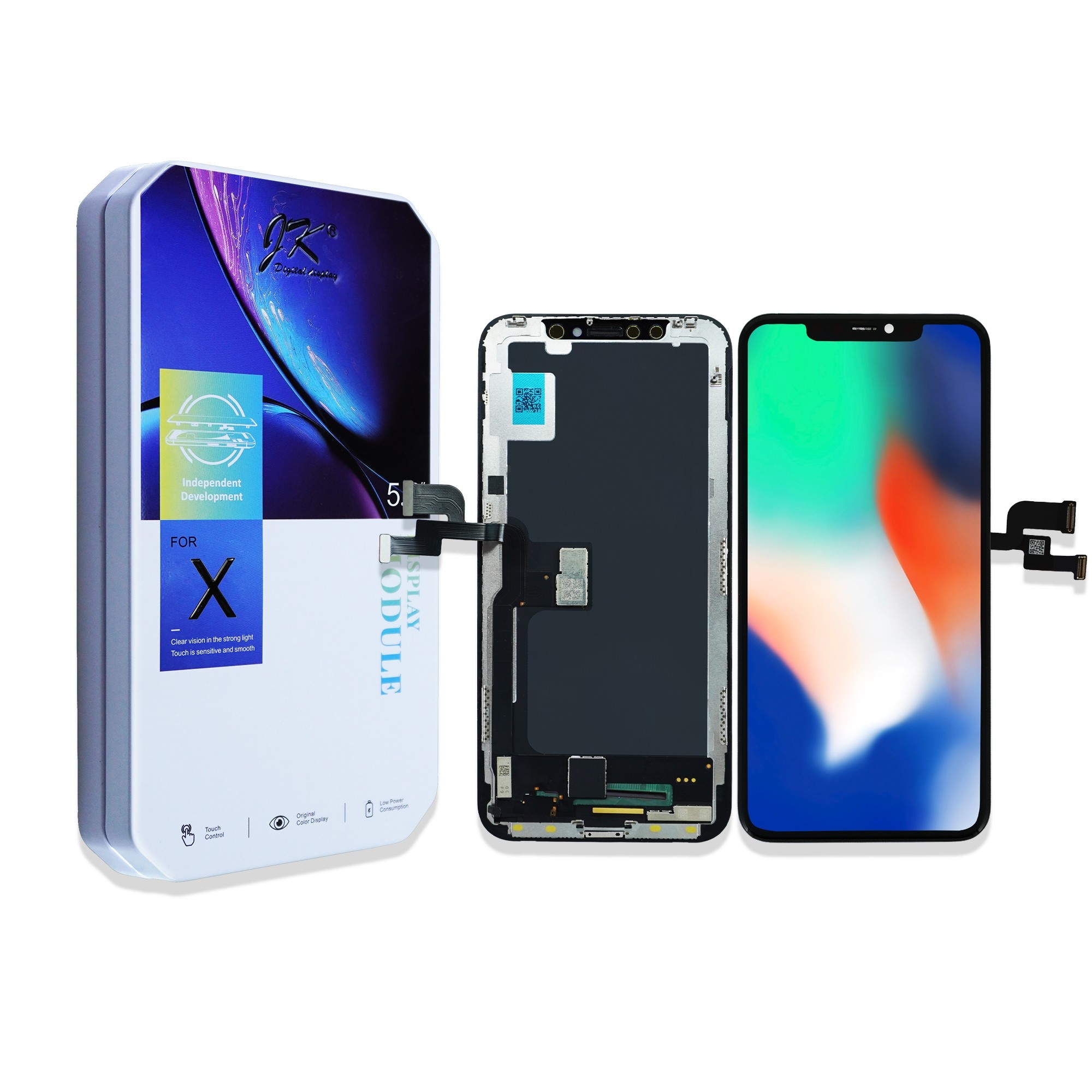 JK FHD LCD Screen Assembly Replacement for Apple iPhone X